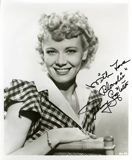 Penny Singleton autograph