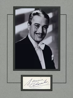 Maurice Chevalier autograph