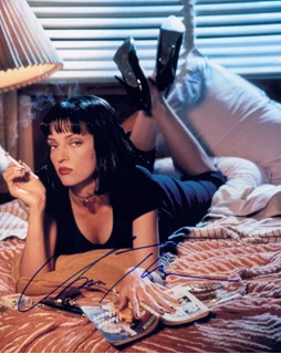 Uma Thurman autograph