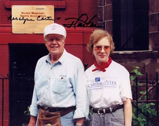 Jimmy & Rosalynn Carter autograph
