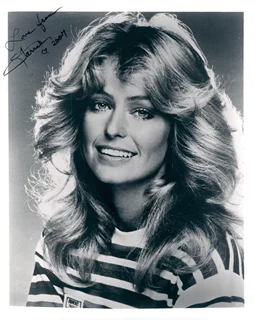 Farrah Fawcett autograph