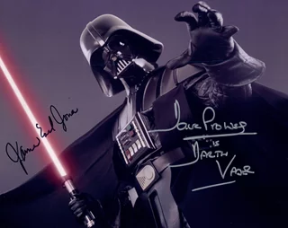 Darth Vader autograph