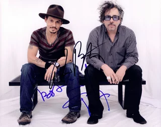 Johnny Depp & Tim Burton autograph