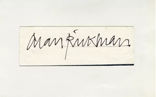 Alan Rickman autograph