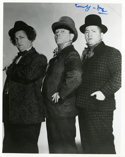 Curly Joe DeRita autograph