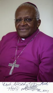 Desmond Tutu autograph