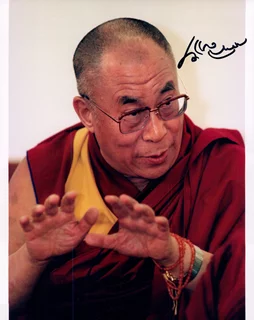 Dalai Lama autograph