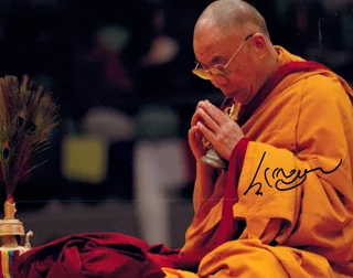 Dalai Lama autograph