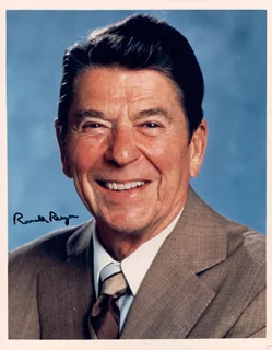 Ronald Reagan autograph