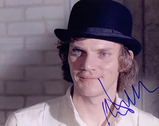 Malcolm McDowell autograph
