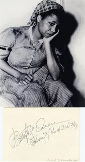 Butterfly McQueen autograph