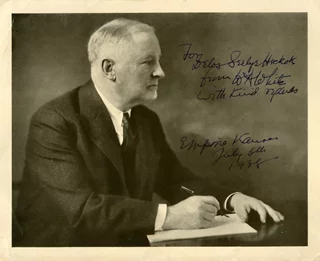 W.A. White autograph