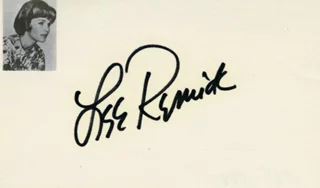 Lee Remick autograph