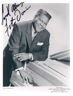 Fats Domino autograph
