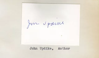 John Updike autograph