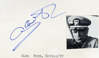 Glenn Ford autograph