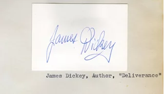 James Dickey autograph