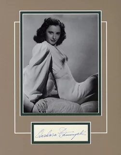 Barbara Stanwyck autograph