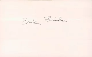 Eric Linden autograph