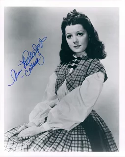 Ann Rutherford autograph