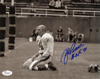 Y.A. Tittle autograph