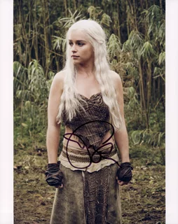 Emilia Clarke autograph