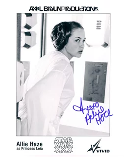 Allie Haze autograph