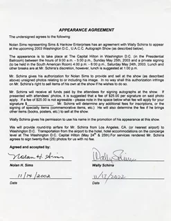 Wally Schirra autograph