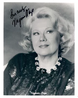 Virginia Mayo autograph