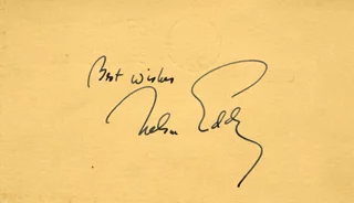 Nelson Eddy autograph