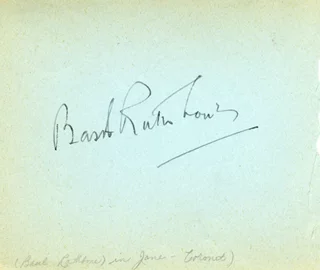 Basil Rathbone autograph