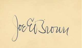 Joe E. Brown autograph