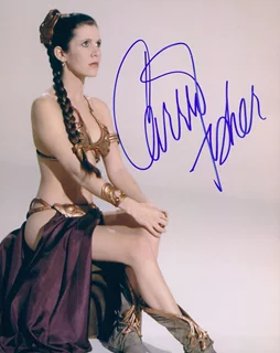 Carrie Fisher autograph