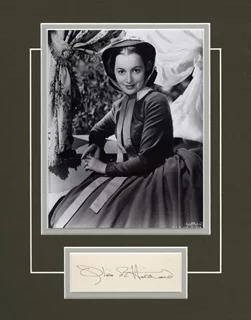 Olivia DeHavilland autograph
