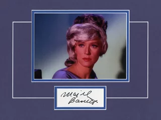 Majel Barrett autograph