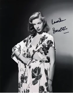 Lauren Bacall autograph