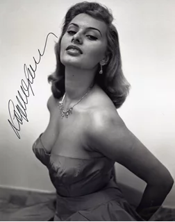 Sophia Loren autograph