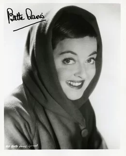 Bette Davis autograph