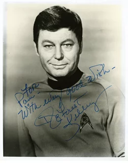 Deforest Kelley autograph