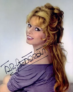 Brigitte Bardot autograph