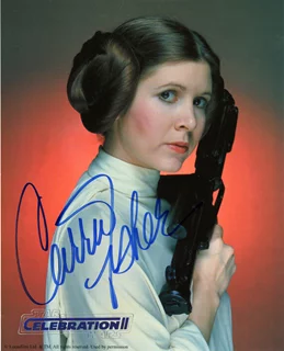 Carrie Fisher autograph