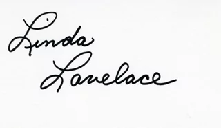 Linda Lovelace autograph