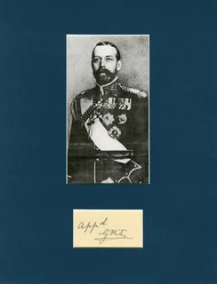 King George V autograph