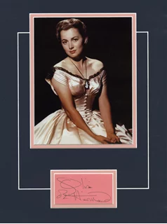 Olivia DeHavilland autograph