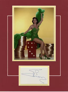 Cyd Charisse autograph