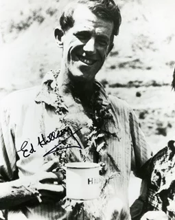 Sir Edmund Hillary autograph