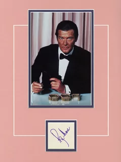 Roger Moore autograph