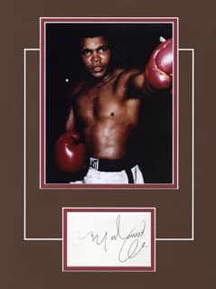 Muhammad Ali autograph