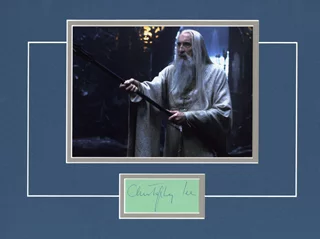 Christopher Lee autograph