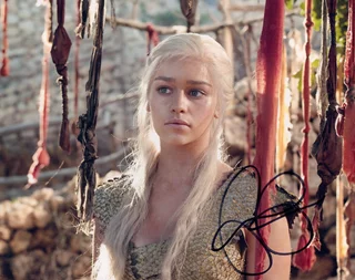 Emilia Clarke autograph